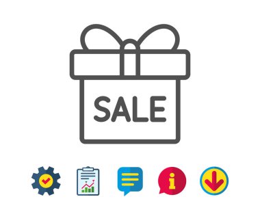 Satış iskontoları simgesi.