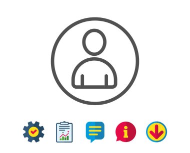 Kullanıcı satırı simgesi. 