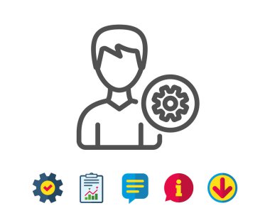 Kullanıcı satırı simgesi. 