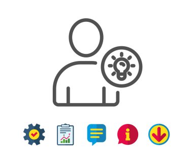 Kullanıcı satırı simgesi. 