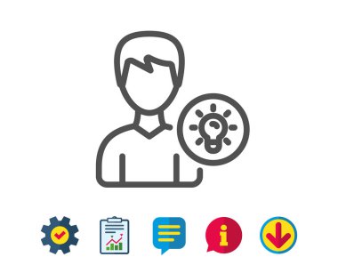 Kullanıcı satırı simgesi. 