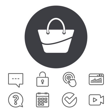 kadın çantası simgesini