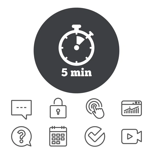 Timer teken pictogram. — Stockvector