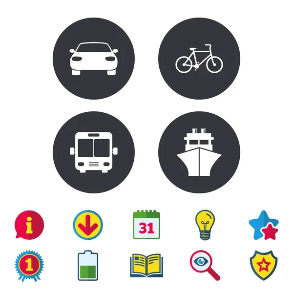 Diseño de iconos de transporte . — Vector de stock