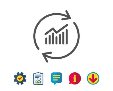 Grafik Satırı Simgesi. 