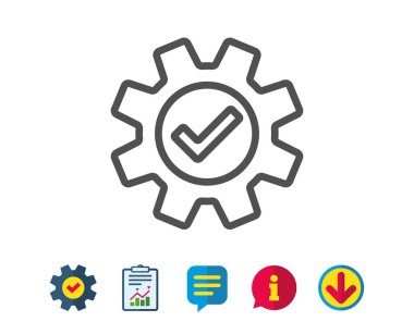 dişli satırı simgesi.