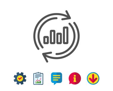 Grafik Satırı Simgesi.