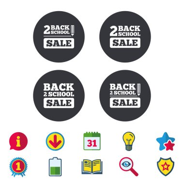 okul simgelerine geri dön. 