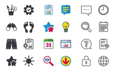 Sohbet, rapor ve takvim işaretleri. 