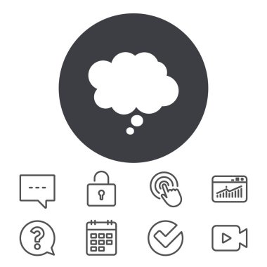 Komik konuşma balonu işareti simgesinin