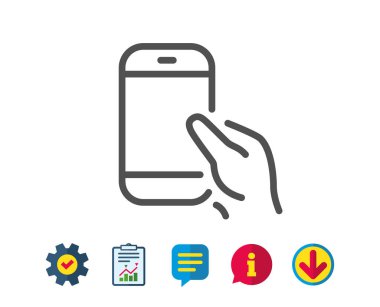 Akıllı telefon simgesi tutun. 