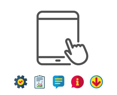 Tablet Pc simgesi. Hareket eden aygıt