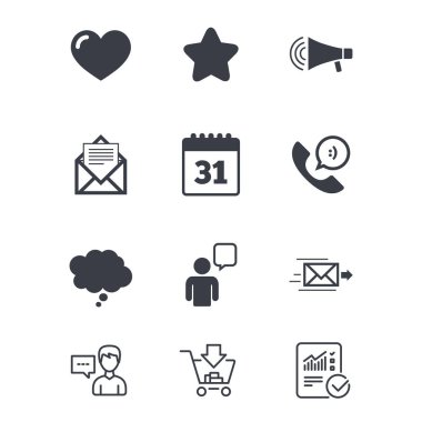 Posta, kişi simgeler. İletişim işaretleri.