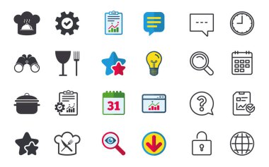 Sohbet, rapor ve takvim işaretleri. 