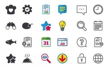 Sohbet, rapor ve takvim işaretleri. 