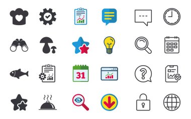 Sohbet, rapor ve takvim işaretleri. 