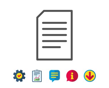 Belge yönetimi satırı simgesi. 