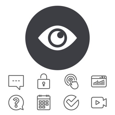 Göz işareti simgesi. 