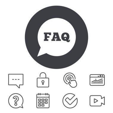 SSS bilgi işareti simgesi. 