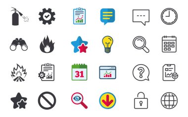 Sohbet, rapor ve takvim işaretleri. 