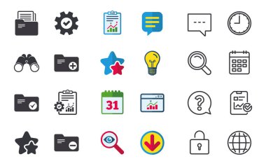 Sohbet, rapor ve takvim işaretleri. 