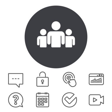 Grup insanlar işareti simgesi. 