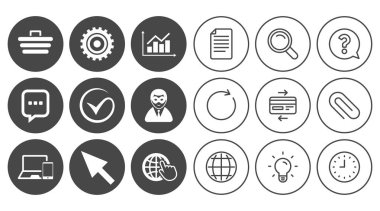 Internet, seo simgeler. 