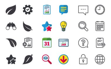 Sohbet, rapor ve takvim işaretleri. 