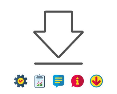 Satır simgesi indir. 