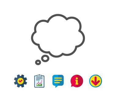 Komik konuşma balonu satırı simgesi. 