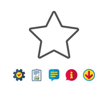 Yıldız satırı simgesi. İyi rütbe işareti.