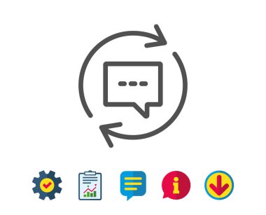 Güncelleştirme yorum satırı simgesi. 