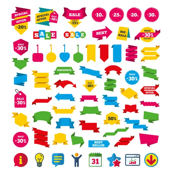 afiş ve Kuponlar işaretleri.