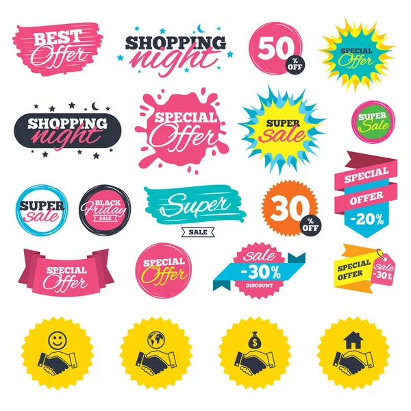 Satılık alışveriş afiş. 