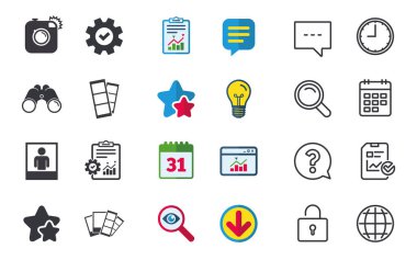 Sohbet, rapor ve takvim işaretleri. 