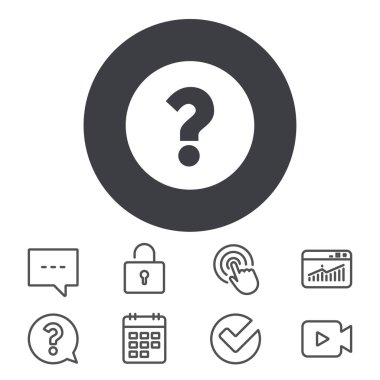 Soru işareti simgesi simgesi. 