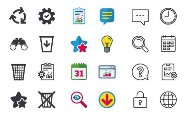 Sohbet, rapor ve takvim işaretleri. 