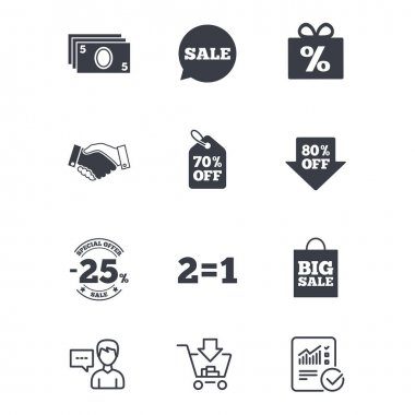 Satış iskontoları simgesi