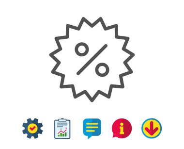  özel indirim işareti.