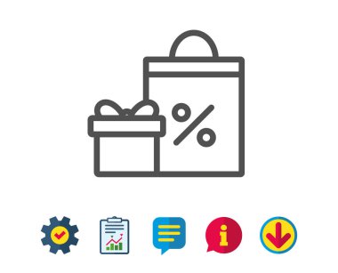 Hediye kutusu ile alışveriş çantası 