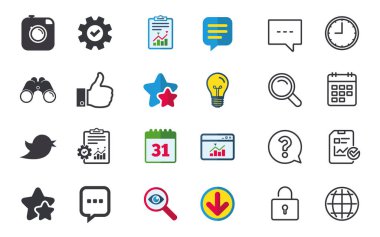 Sohbet, rapor ve takvim işaretleri. 