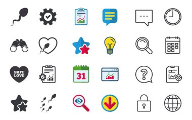 Sohbet, rapor ve takvim işaretleri. 