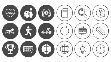 Spor oyunları, fitness simgeler