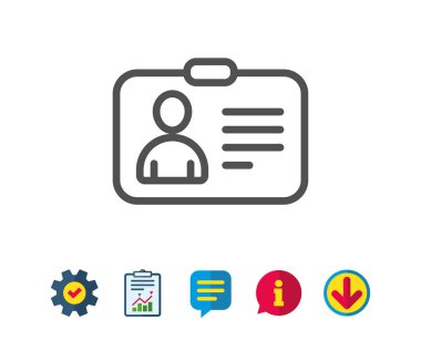 Kimlik kartı simgesi. 