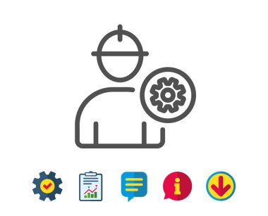 Alt satırı simgesi.