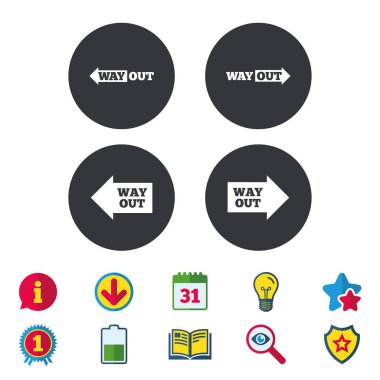 Simgeler çıkış yolu.