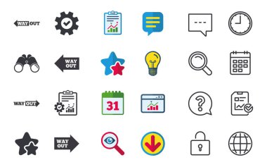 Simgeler çıkış yolu. 