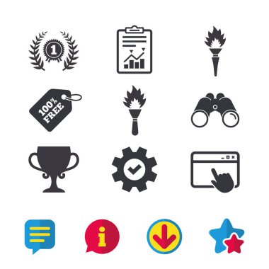 Birincilik Ödülü Kupası simgeler