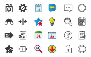 Yeraltı ve yol simgeleri dışarı