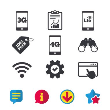 mobil telekomünikasyon simgeler